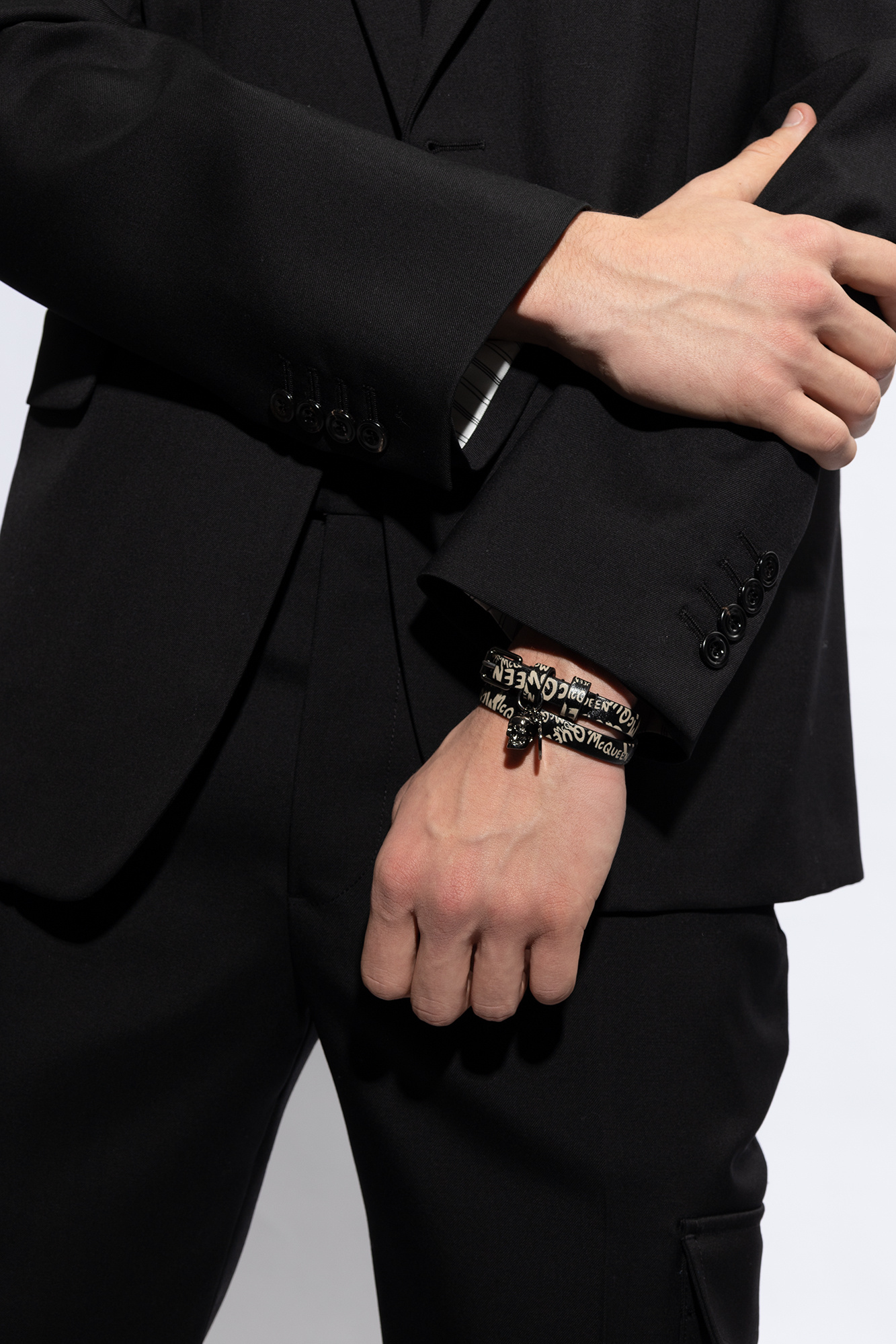 Alexander mcqueen 2024 leather bracelets